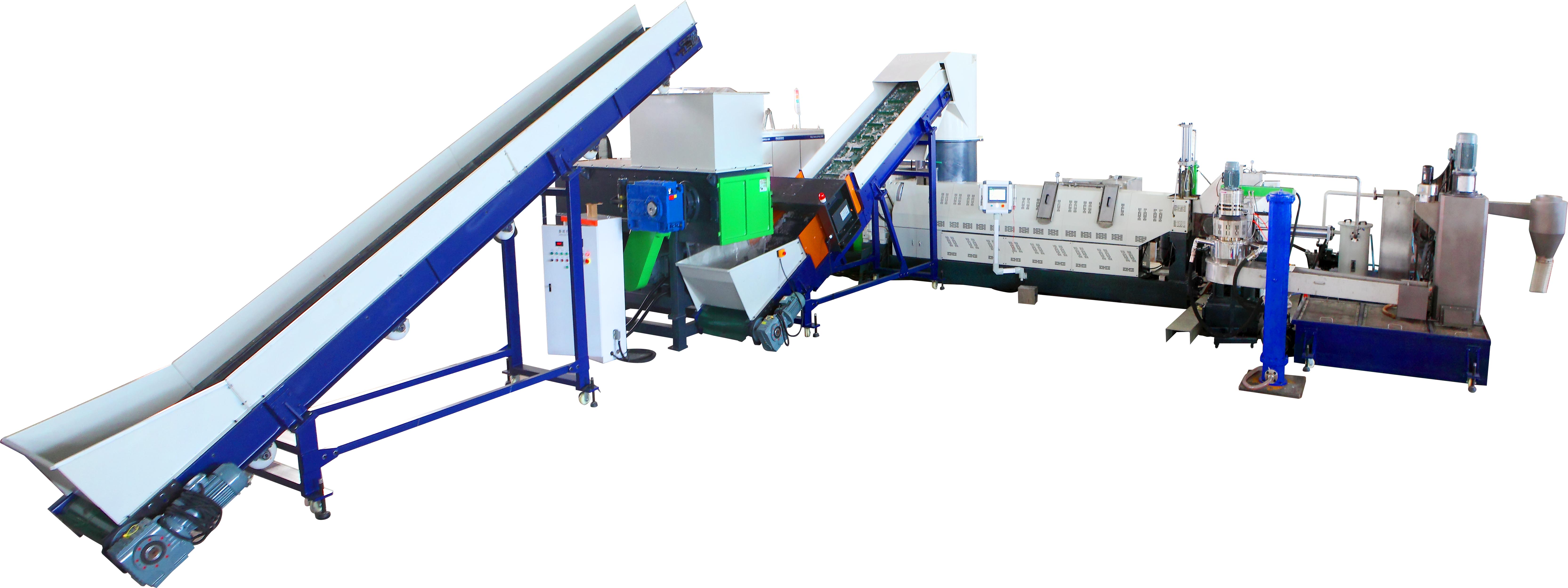 PP Jumbo bag shredding and pelletizing machine